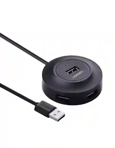 Hub 4 En 1 Ugreen Cr106 Usb-a A Usb-a 480 Mbps Color Negro