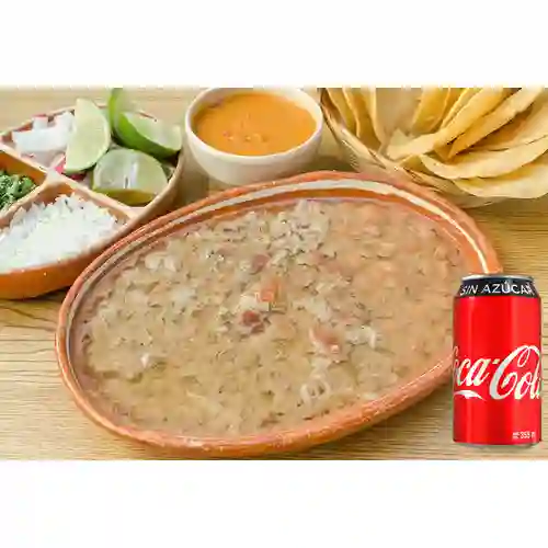 Combo Carne en Su Jugo Mediana + Coca-Cola Sin Azúcar