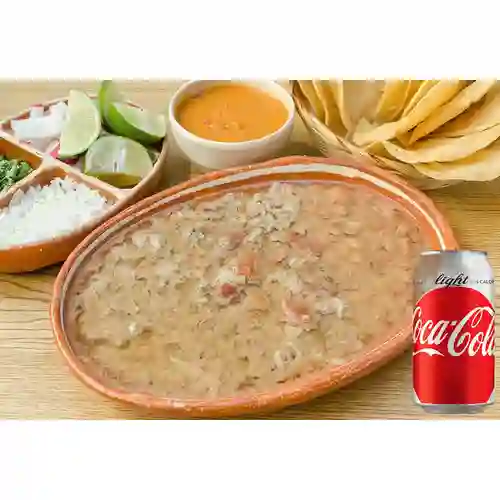 Combo Carne en Su Jugo Grande + Coca-Cola Light