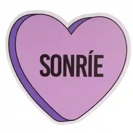 Figura de MDF ''Sonríe'' Corazón 10 cm Fantasías Miguel